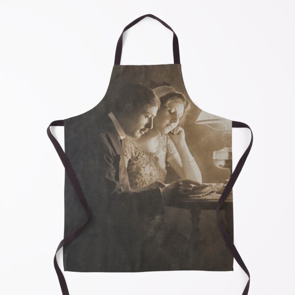 Item preview, Vintage loving couple reading with oil lamp designed and sold by Photopat.