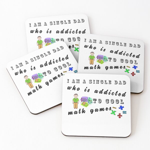 Item preview, i am a single dad who is addicted to cool math games T-shirt designed and sold by ishako online.