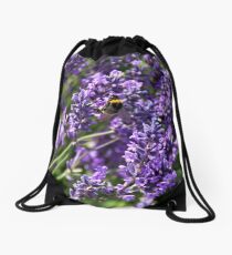 lavendar fields Drawstring Bag