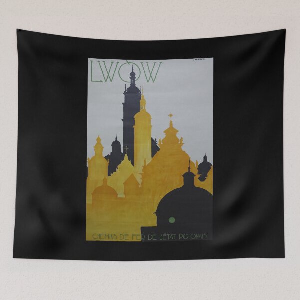 Item preview, retro classic Lwow poster designed and sold by CorasPosters.