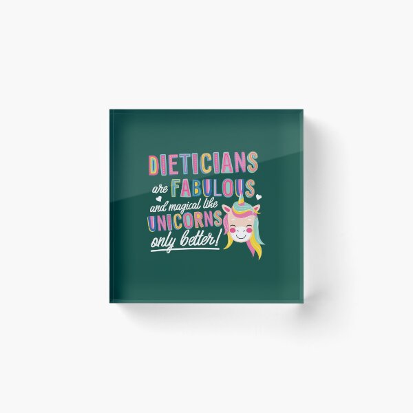 Item preview, Dieticians are like Unicorns Gift Idea designed and sold by betternotes.