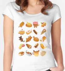 Katzenkuchen - komplettes Set Tailliertes Rundhals-Shirt