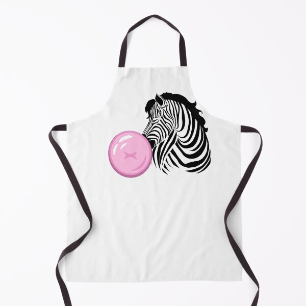 Item preview, Zebra Bubble Gum Cute Animal Print Black N White Pink Funny designed and sold by peachyline.