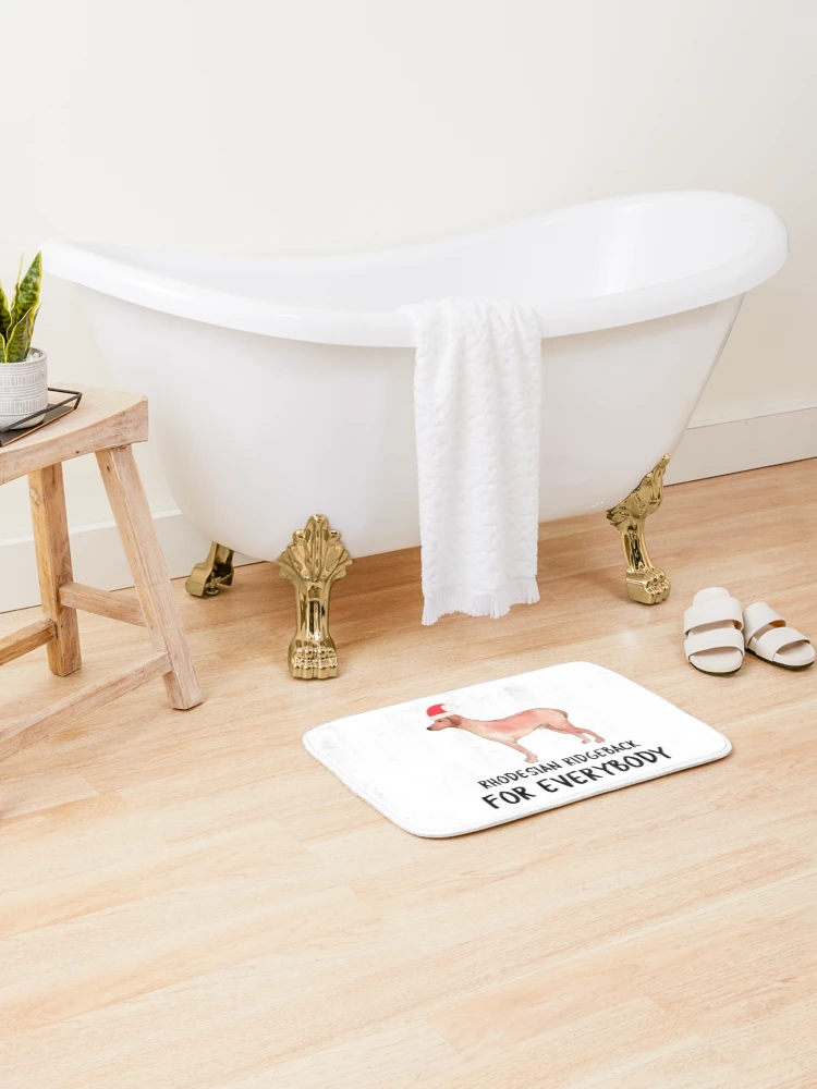 Thumbnail 2 of 6, Bath Mat, Dogs For Everybody (Rhodesian Ridgeback) designed and sold by YourEssentials.