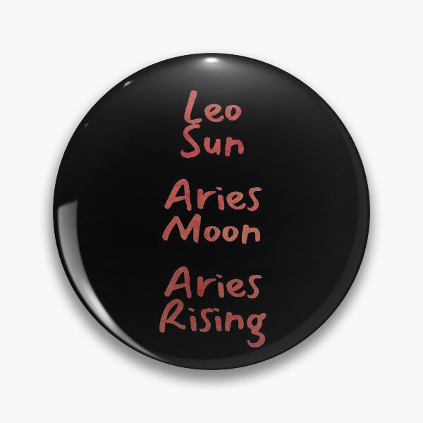 Item preview, Leo Sun Aries Moon Aries Rising Text designed and sold by leomooncreates.