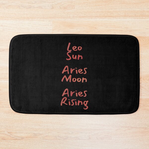Item preview, Leo Sun Aries Moon Aries Rising Text designed and sold by leomooncreates.