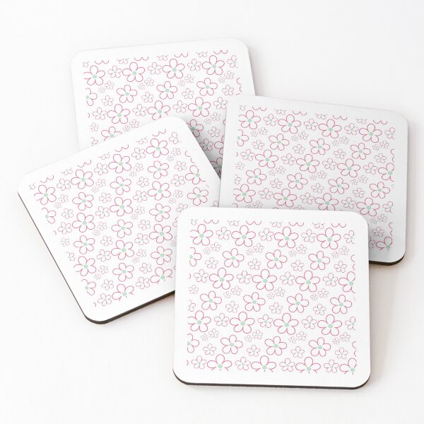 Item preview, Pink Flower Pattern designed and sold by MisterGooseShop.