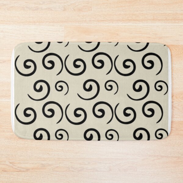 Item preview, Dizzy Whirl Black Pattern designed and sold by Soul-on-groove.