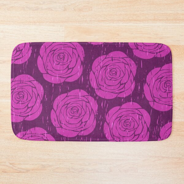 Item preview, Purple Rose Woodcut designed and sold by annieriker.