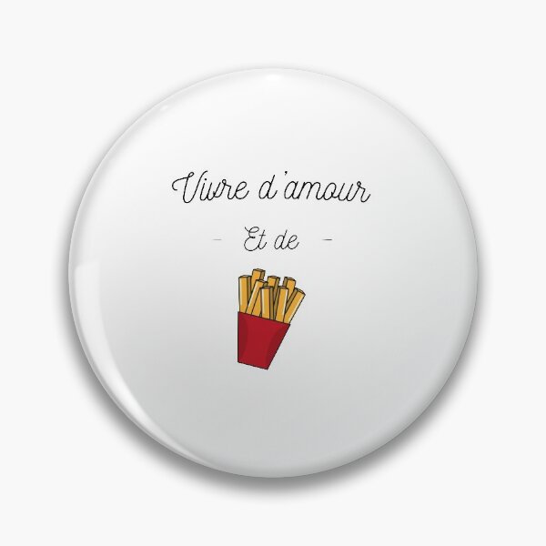 Aperçu de l'œuvre Vivre d'amour et de frites! créée et vendue par Curlyhaire.