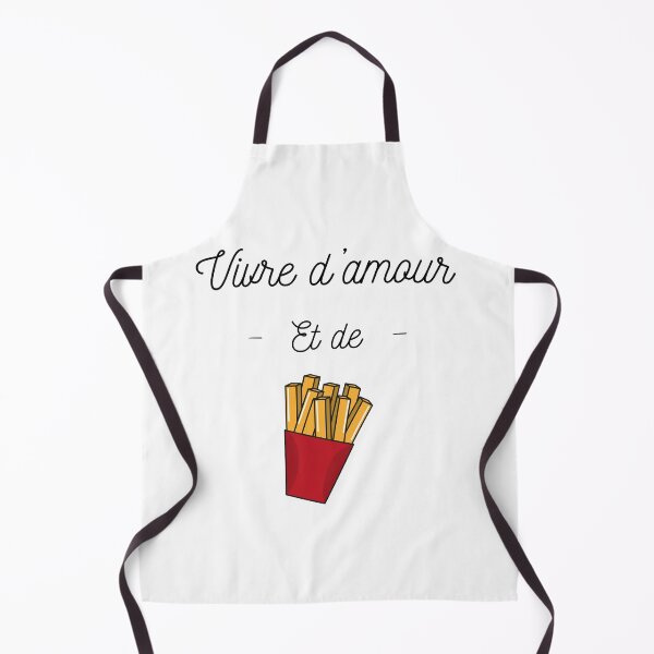 Aperçu de l'œuvre Vivre d'amour et de frites! créée et vendue par Curlyhaire.