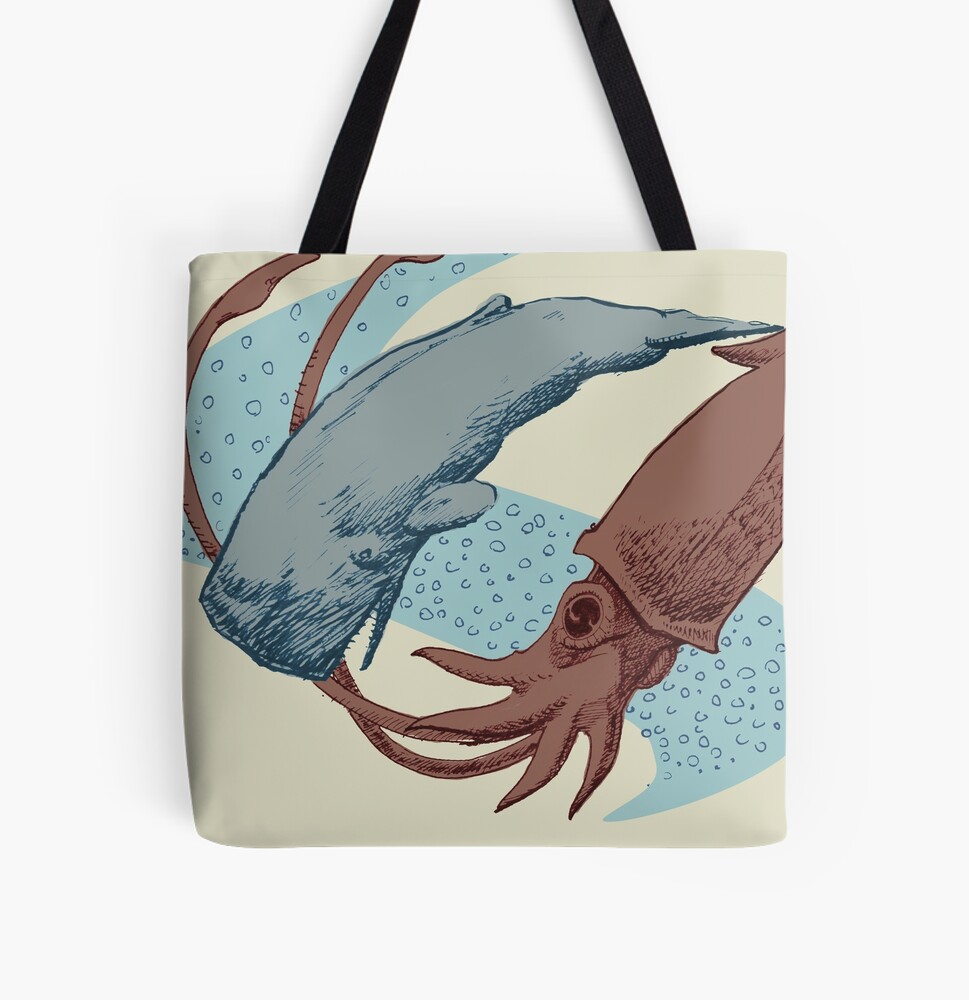 Sperm Whale vs Giant Squid Backpack