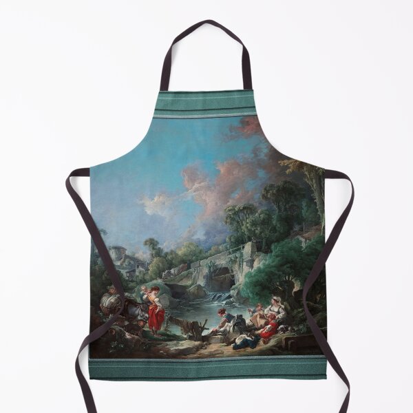 Item preview, Washerwomen by François Boucher Classical Art Old Masters Reproduction designed and sold by Xzendor7 Digital Art Creations.