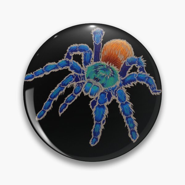Item preview, Greenbottle Blue Tarantula with Khaki Outline designed and sold by RJKpoyp.