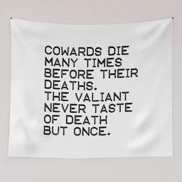Item preview, Cowards and valiants (black) designed and sold by didijuca.