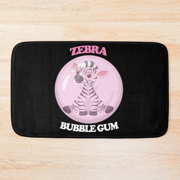 Item preview, Funny Zebra Bubble Gum Cute Animal Print Black N White Pink designed and sold by peachyline.