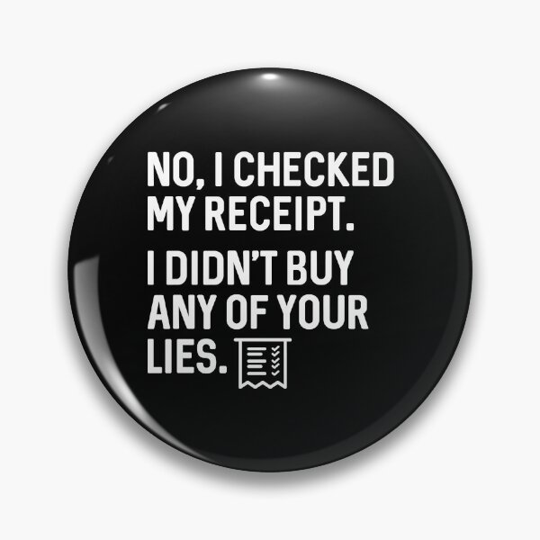 Item preview, I Checked My Receipt designed and sold by cherrific.