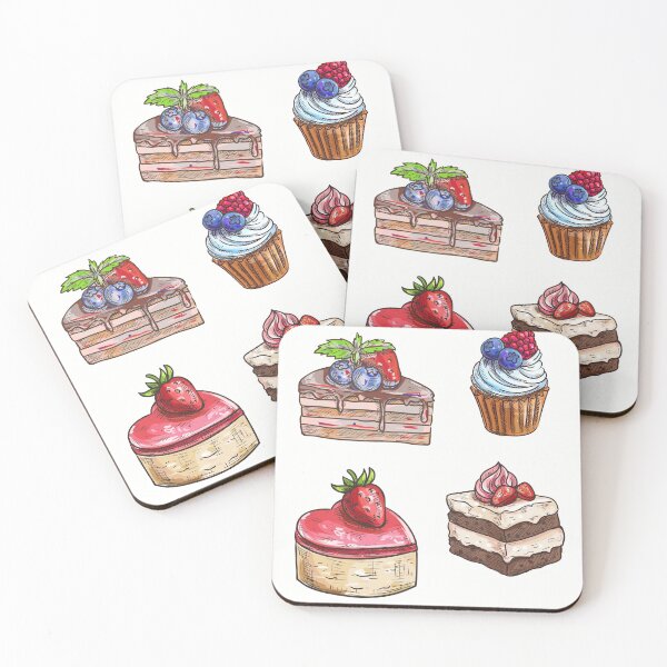 Item preview, Fancy pastries sticker pack designed and sold by Nyanko-Sempai.