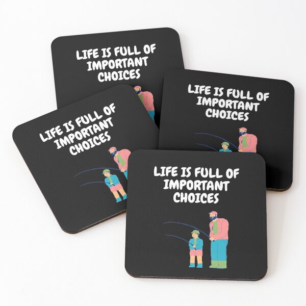Item preview, Life Is Full Of Important Choices Dad And Son In Black designed and sold by LuckyKermit.