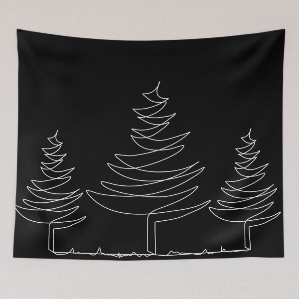 Item preview, One line trees designed and sold by emilyknox1.