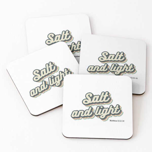 Item preview, SALT AND LIGHT Matthew 5:13-16 Christian Bible Verse Scripture designed and sold by colourmesouth.