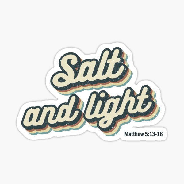 Salt And Light Sticker, Christian Stickers, Scripture Label, Christian  Decal, Faith Stickers, Matthew 5:13 Label, Round Fridge Stickers