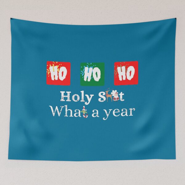 Item preview, Christmas In Quarantine Funny Ho Ho Ho Holy Shit What A Year Funny Santa designed and sold by The Full Cart.