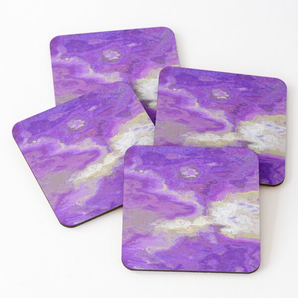 Item preview, Purple and yellow modern marble pattern art  designed and sold by AYACHI90.