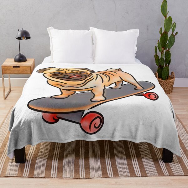 Item preview, skateboarding pug designed and sold by Xdelacra.