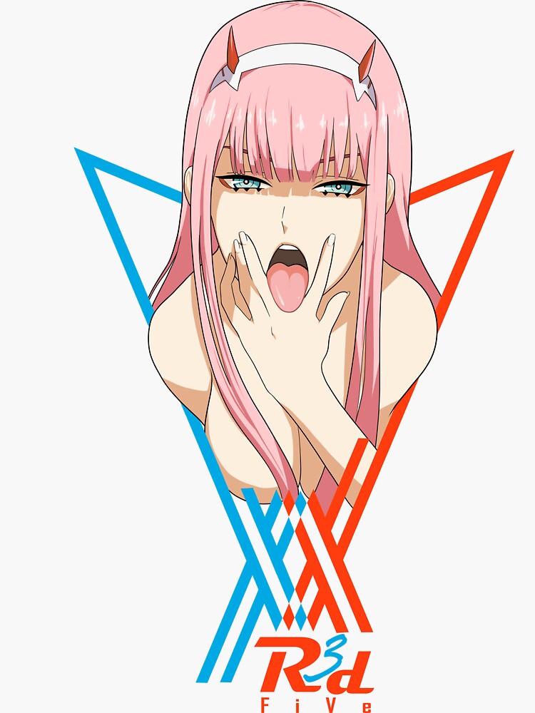 darling in the franxx 002 logo fan art | Sticker