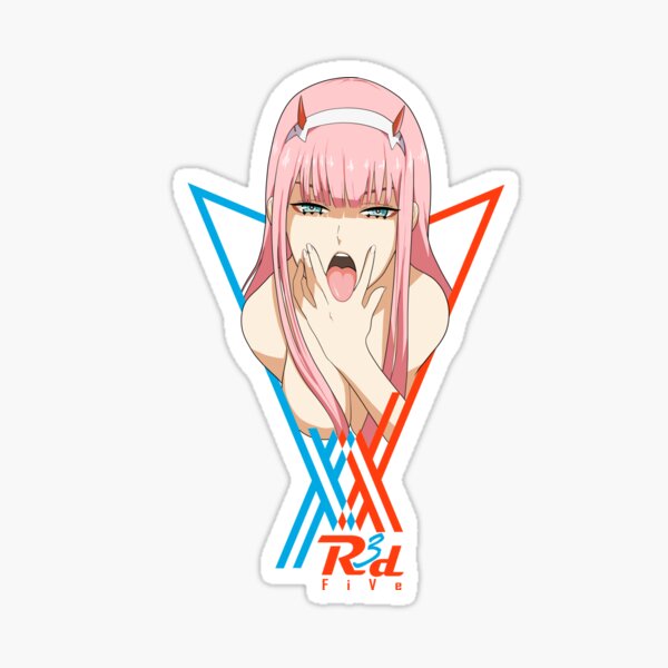 "darling in the franxx 002 logo fan art" Sticker for Sale by ...
