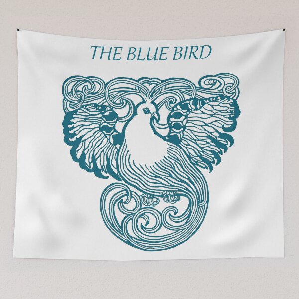 Aperçu de l'œuvre L'Oiseau Bleu - L'Oiseau Bleu du Bonheur - Culture, Littérature et Conte de Fées Animal Fantastique créée et vendue par Vintage-TM.