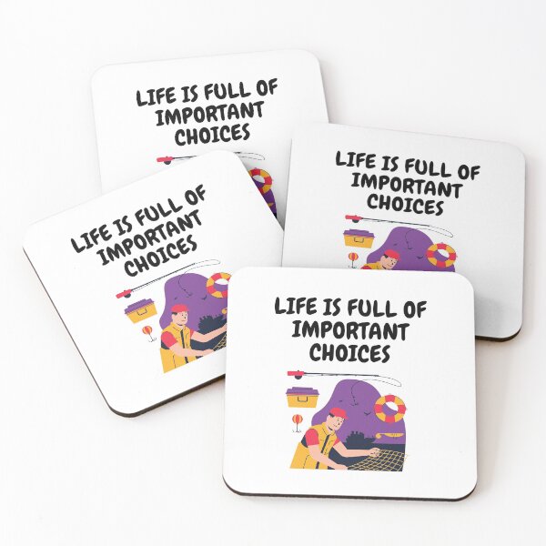 Item preview, Life Is Full Of Important Choices Fishing Net designed and sold by LuckyKermit.