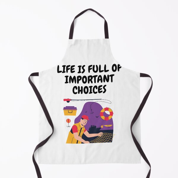 Item preview, Life Is Full Of Important Choices Fishing Net designed and sold by LuckyKermit.