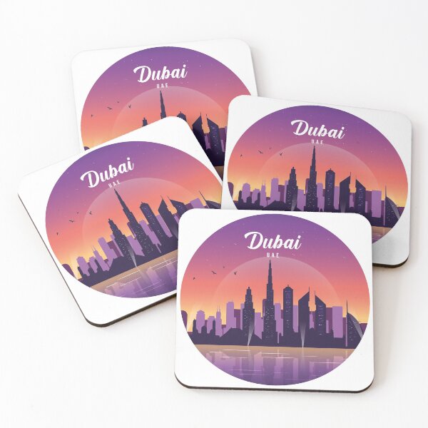 Item preview, Dubai UAE night skyline designed and sold by louzaartist.