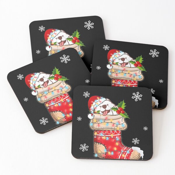 Item preview, Funny Samoyed In Socks Christmas Dogs Lovers Xmas designed and sold by MarcelaSoto.