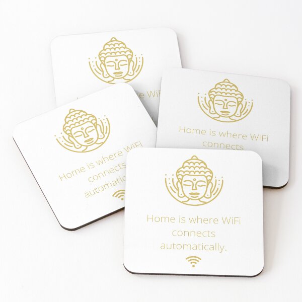 Item preview, Home is where WiFi connects automatically - Buddha designed and sold by acrazyshaman.