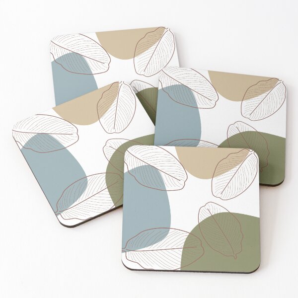 Item preview, abstract vintage banana leaves-modern rustic designed and sold by wiwiart.