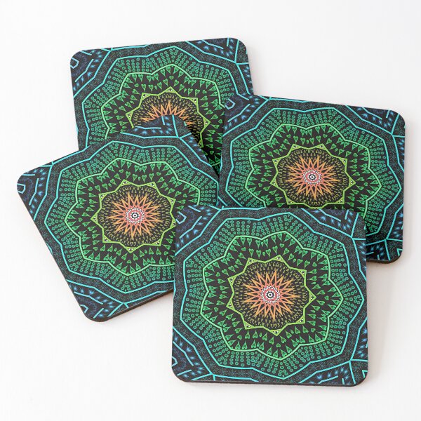 Item preview, Abstract Mandela floral fun design designed and sold by puravidavisions.