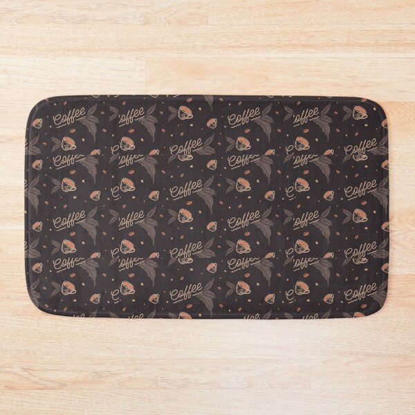 Item preview, Coffee with Leaves Pattern designed and sold by TFM-Novelties.