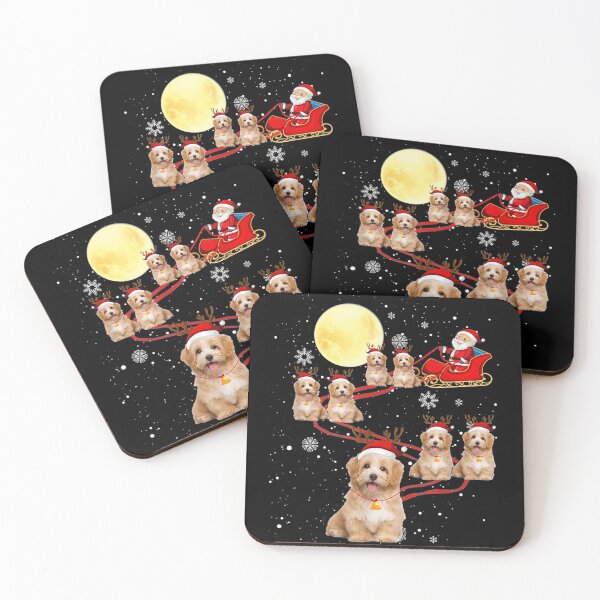 Item preview, Havanese Dog Santa Sleigh Reindeer Christmas Funny Xmas designed and sold by MarcelaSoto.