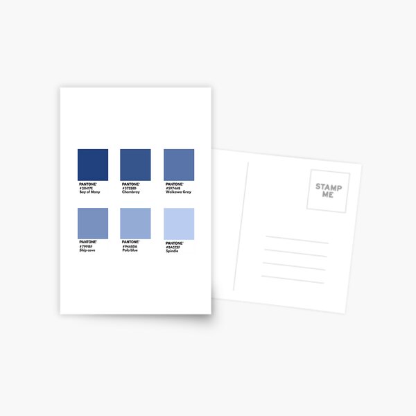Dark blue gradient pantone color swatch Photographic Print for Sale by  softlycarol