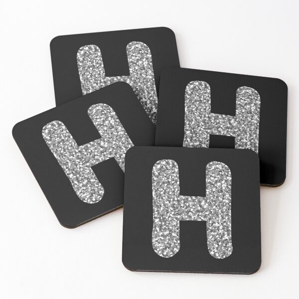 Item preview, Silver alphabet H designed and sold by HappyPrints ⭐⭐⭐⭐⭐.