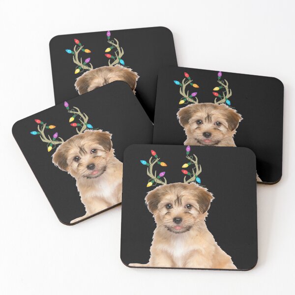 Item preview, Havanese Reindeer Christmas Dog designed and sold by MarcelaSoto.