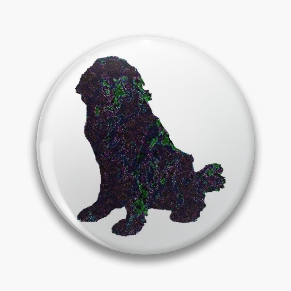 Item preview, Newfoundland Dog Purple Blue Crystal designed and sold by Moonyflower.