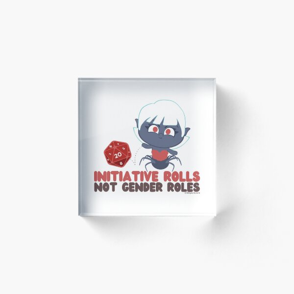 Initiative Rolls // D20 // Arachne // Fantasy Acrylic Block