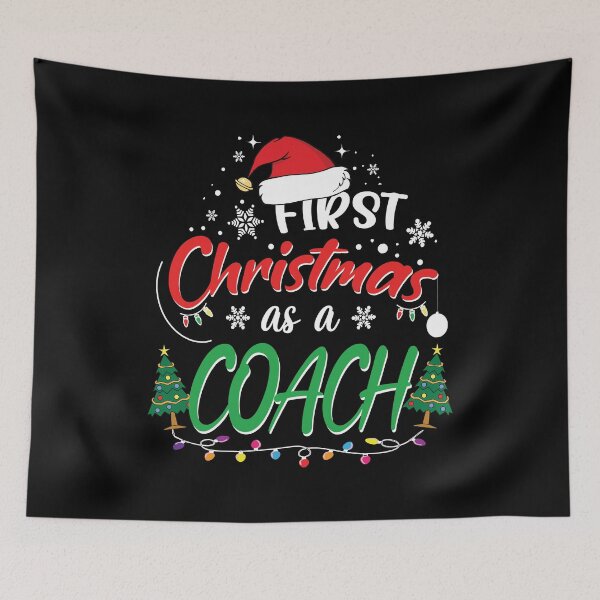 Item preview, First Christmas as a Coach Funny 1st Christmas Gifts Ideas for New Coach Coaches designed and sold by clothesy7.