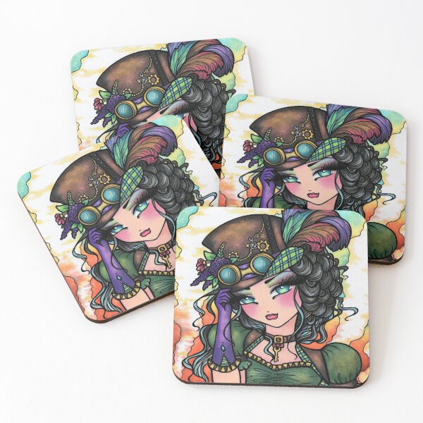 Item preview, Steampunk Vintage Fashion Darling Whimsical Fantasy Art designed and sold by hannahlynnart.