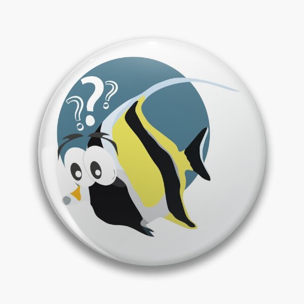 Item preview, Ocean Emotions - Surprised Moorish Idol designed and sold by freshnsalty.