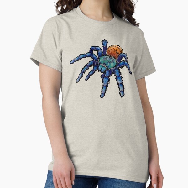 Item preview, Greenbottle Blue Tarantula with Black Outline designed and sold by RJKpoyp.